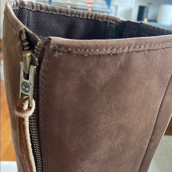 Timberland Lexiss Tall Nubuck buckle harness brown Leather riding bootsSize 9.5 - Picture 11 of 16